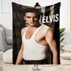 Rock Roll Legend Elvis Blanket Soft Warm Cozy Great for Couch Chair Picnics All-Season Use Playful Design Best Holiday Gift for Friends Family