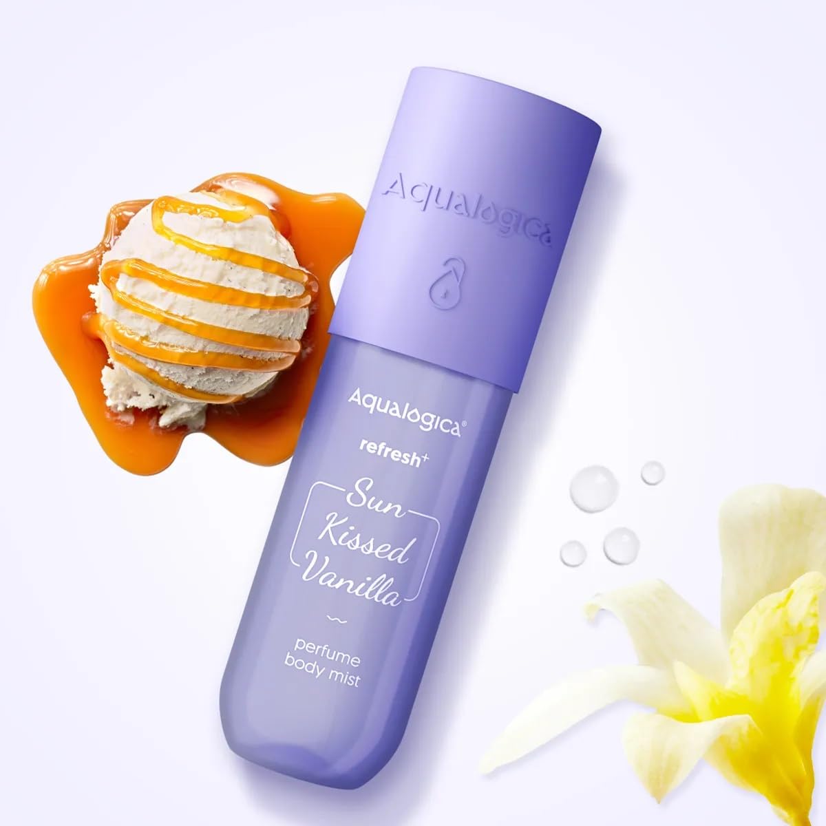 Aqualogica Refresh+ Парфюмированный спрей для тела Sun Kissed Vanilla | Теплый ванильный аромат | Для мужчин и женщин | 150 мл 150 ML