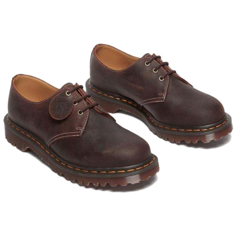 Dr. Martens 1461 Leather Fashion Round Toe Low Top Casual Shoes Men Casual Shoes Brown 31861749