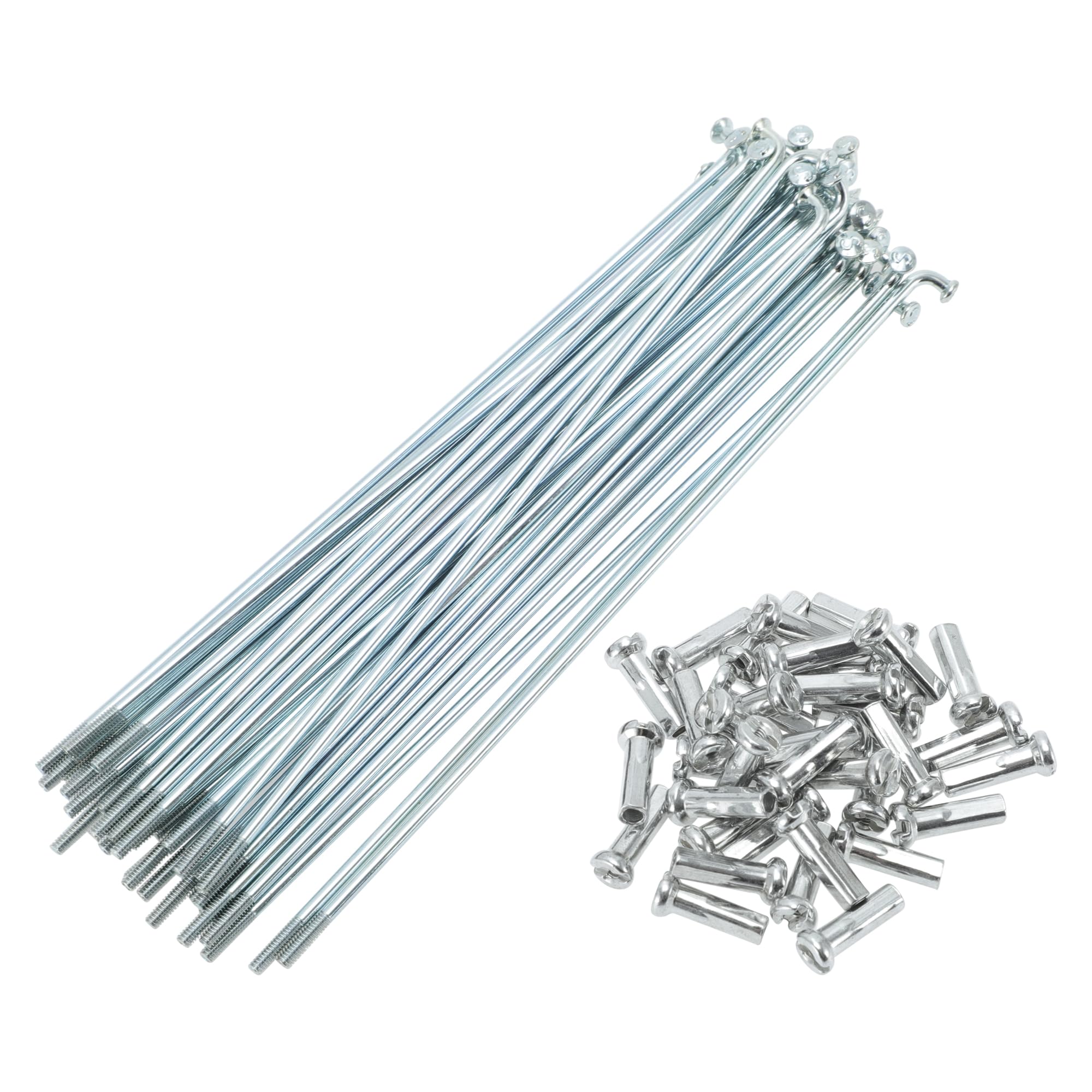 TUCKBOLD Bicycle Spokes Bike Wheel Spokes Silver Tone Nipple 1 148mm