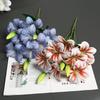 2pcs 3D Printed 9 Heads Lily Bouquet Flower Artificial Real Touch Hemerocallis Wedding Floral Decoration