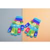 Mary Children's Gloves, Five-finger Baby Autumn and Winter Colored Snowflakes, Six-color Students and Children Double-layer Thickened Warm