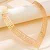 Geometric Hollowed-Out Minimalist Retro Women's Necklace