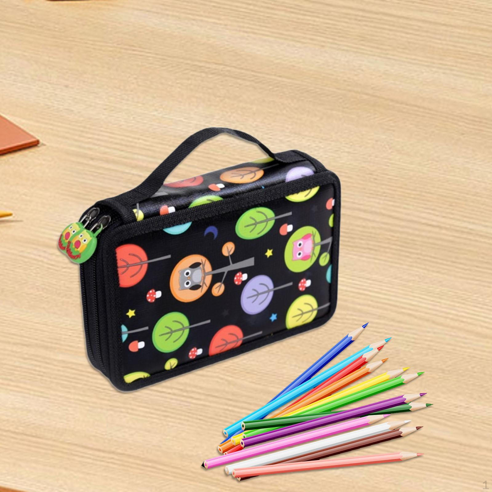 

32 Slots Colored Pencil Case Pen Bag Pouch Holder Organizer for Blender Pencils чорний