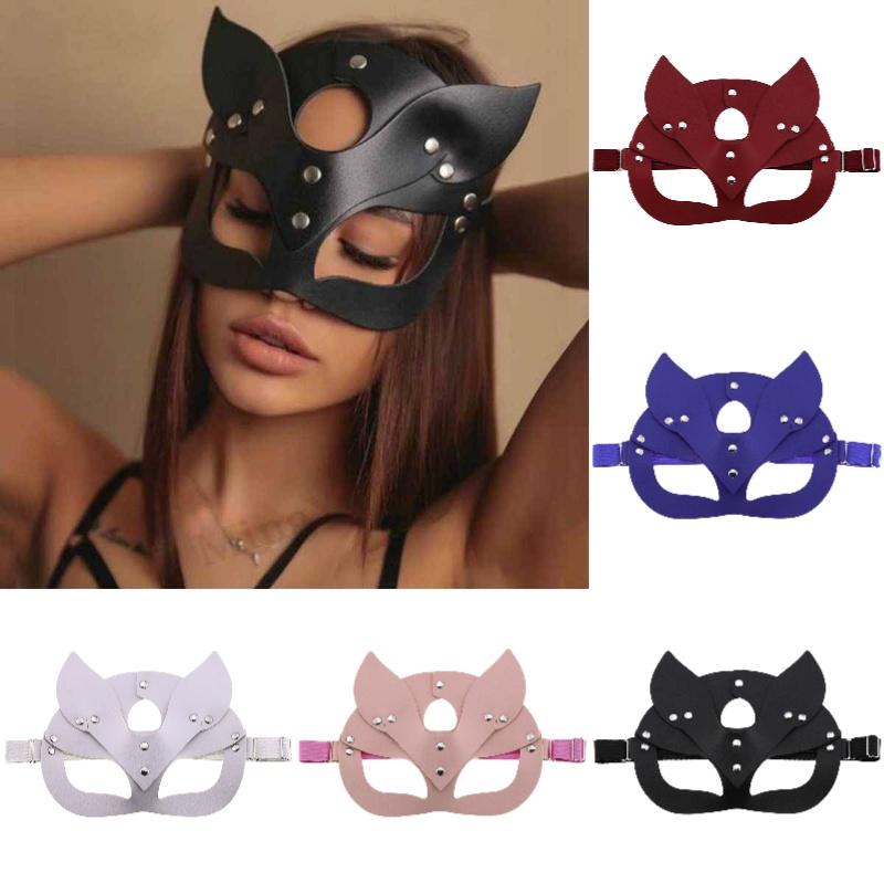 Elegant Fox Mask Made Of High-quality Pu Leather For Halloween Party And Masquerade