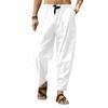 Men's Large Size Loose Casual Sweatpants Cotton and Linen Drawstring Hip Hop Lantern Pants Men's
