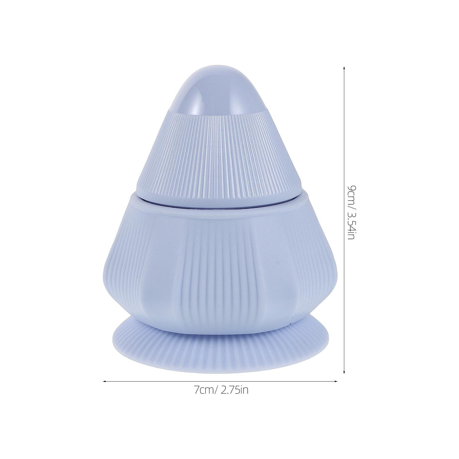Grey Portable Massage Ball Rechargeable Vibration Heating Cone Massage Tool Wall Mountable Back Neck Muscle Massager for Deep