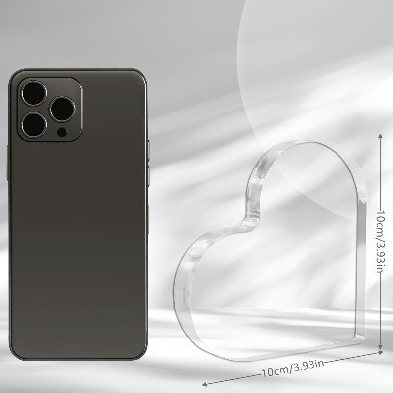 2D flache herzförmige Acryl-Dekoration, Innen- und Außendekoration - Keine Batterie/Strom erforderlich, Dekoration für den täglichen Gebrauch, Schaufensterdekoration, Langlebig
