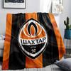 Coperta in Flanella Stampata Shakhtar Donetsk, morbido plaid per camera da letto divano, lavabile, merchandising per tifosi di calcio, ottimo regalo.