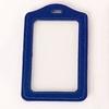 Fashionable ID Badge Card Holder Faux Leather Frame Clear Case Cover Lanyard