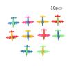 10 Pcs Mini Plastic Bomber Plane Fighter Aircraft Model Toy Military Gifts Kids