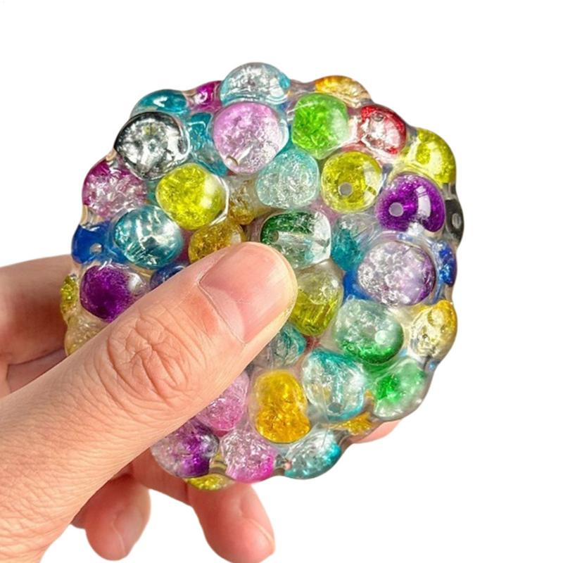 Small Stress Balls Portable Squeeze Ball Pinching Stress Relief Tool Sounding Fidget Squeeze Toy For Teens Adults Travel