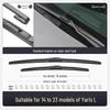 Toyota Yaris Wiper Blade for 2014-2015 Models with Original Rubber Strip by GAC Motor.