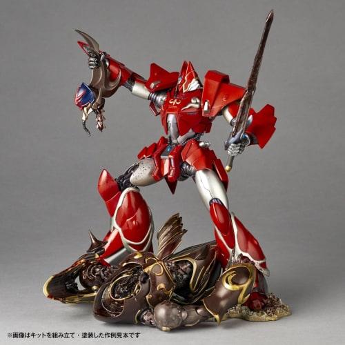 Kaiyodo Artpla ARTPLA SCULPTURE WORKS Iron Giant vs. Evil God Soldier, approximately 195mm tall, non-scale, unpainted plastic model kit
