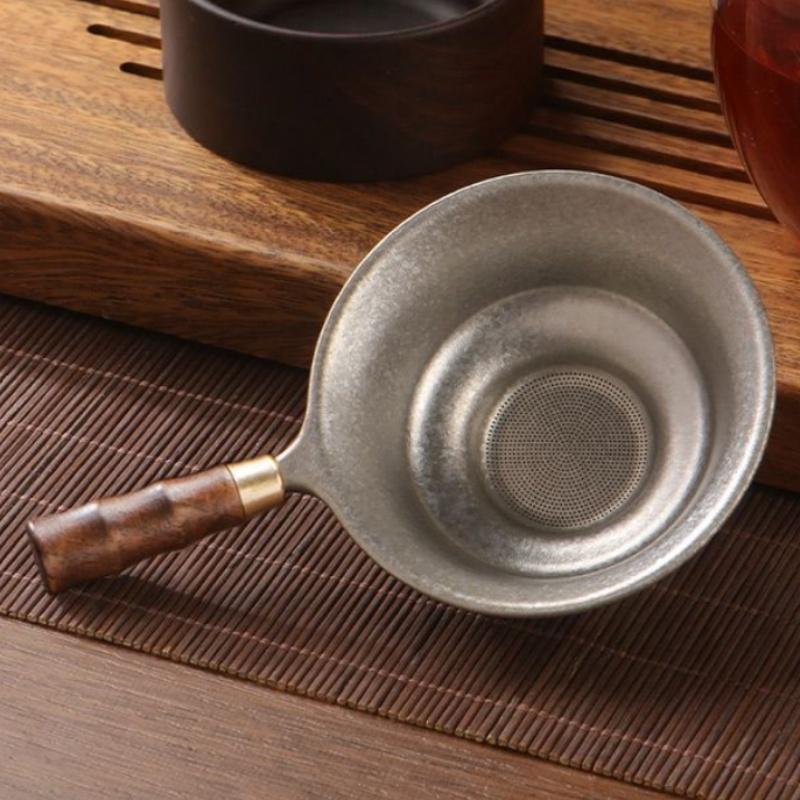 Portable Pure Titanium Tea Infusor Traditional Strainer Dispenser Household Tea Brewing Filter Teaware Gift