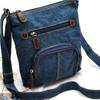 Borsa a Tracolla in Denim da Donna con Chiusura a Zip e Tasca Interna per Uso Quotidiano Casual