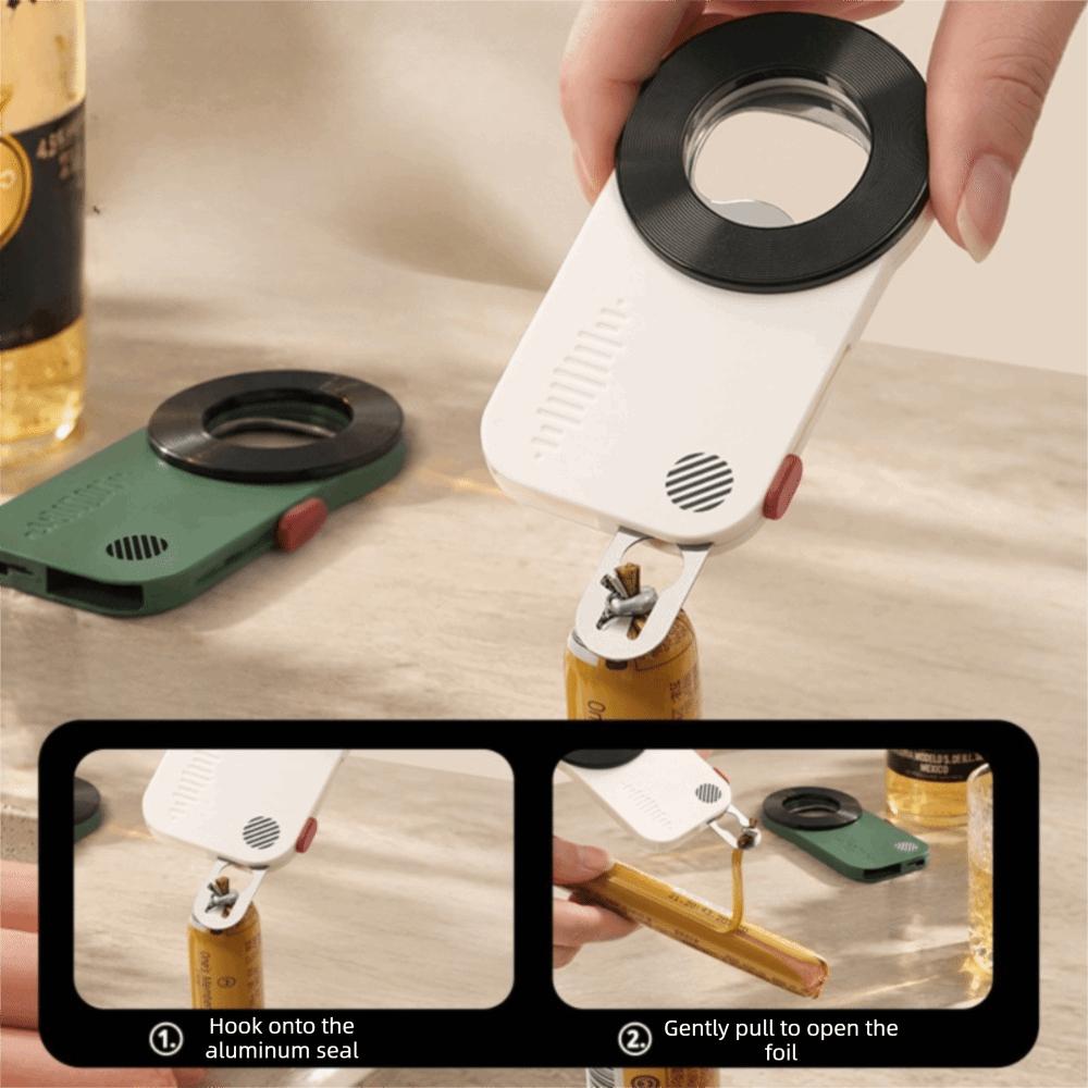 Lightweight Beer Bottle Opener Magnetic Soda Can Opener Portable Record Bottle Opener  Hot Dogs