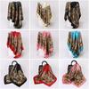 90x90cm Imitation silk Silk Scarf Cashew Pattern Bandana Casual Beach Shawl  Women