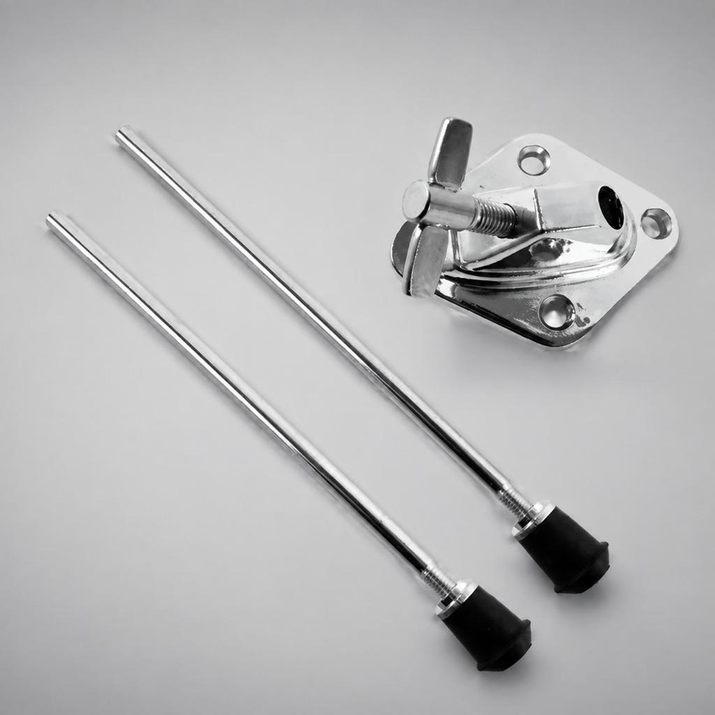 2 Pieces Drum Leg with Rubber Foot Heavy Duty for Performance Setups