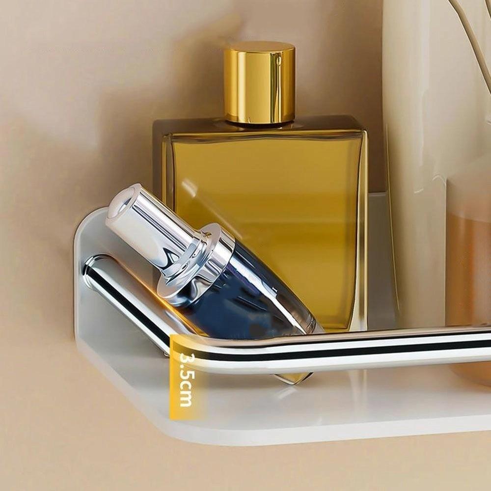 Punch-free Shampoo Rack No Drill Wall Hanger Shower Organizer Bathroom Storage Shelf Toilet