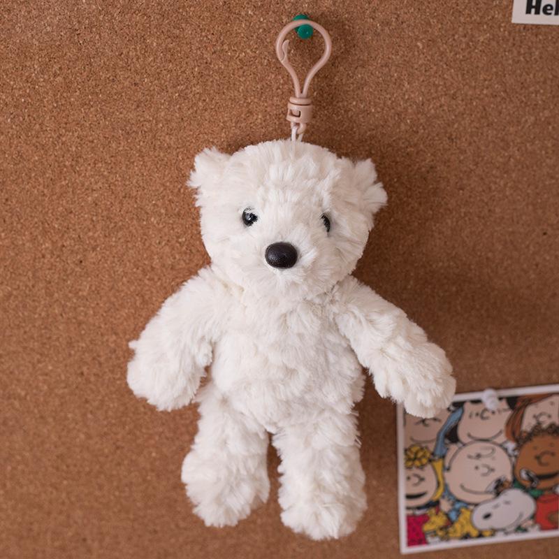 

Мультяшный брелок Кролик Бонни Маленькое животное Автомобильный плюшевый кулон Кукла-кролик Подвесное украшение White bear-18cm