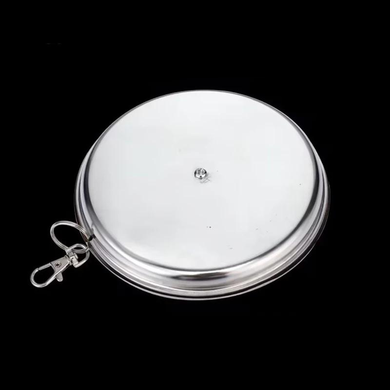 Mosquito Coils Holder Stainless Steel Mosquito Coil Box with Cover Round Mosquito Coil Tray Easy To Clean Anti-Mosquito Supplies