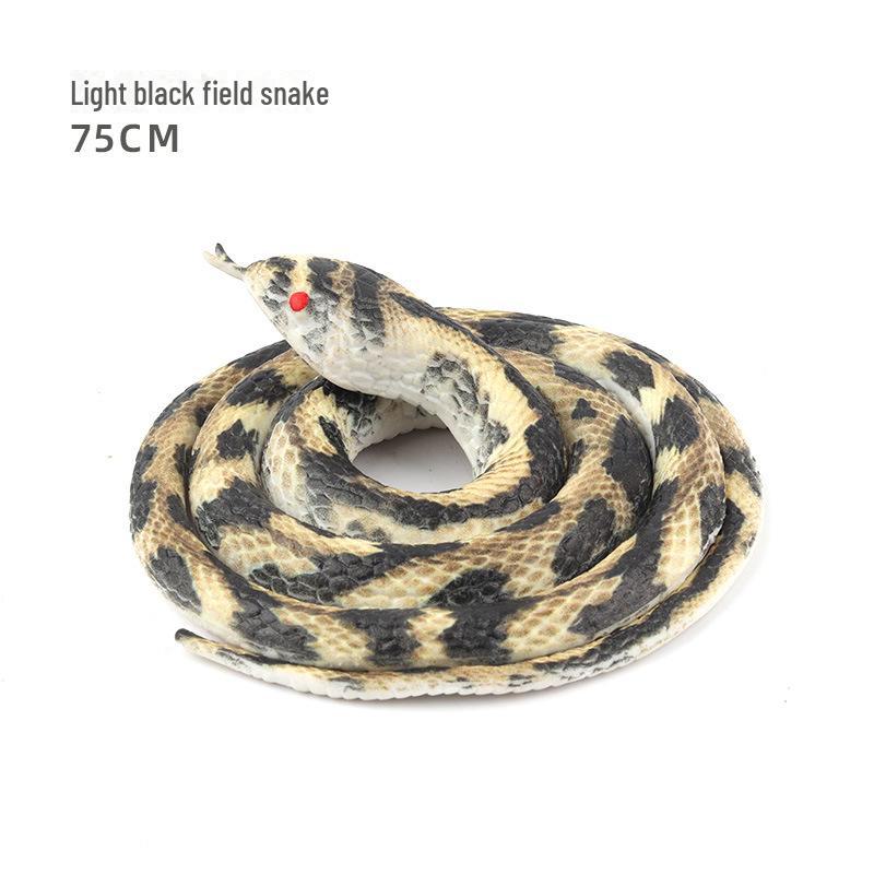 75cm Realistic Rubber Snake Toy - Scary, Funny, Creative Fake Animal Model for Children