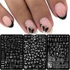 Nail Art Butterfly Flower Bow Rose Line Texture Steel Plate Nail Art Transfer Tool