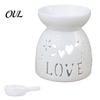 Ceramic Aromatherapy Burner Tealight Candle Holder, Essential Oil Wax Melt Burners, Modern Home Decor Accents Aroma Diffuser for Bedroom Christmas