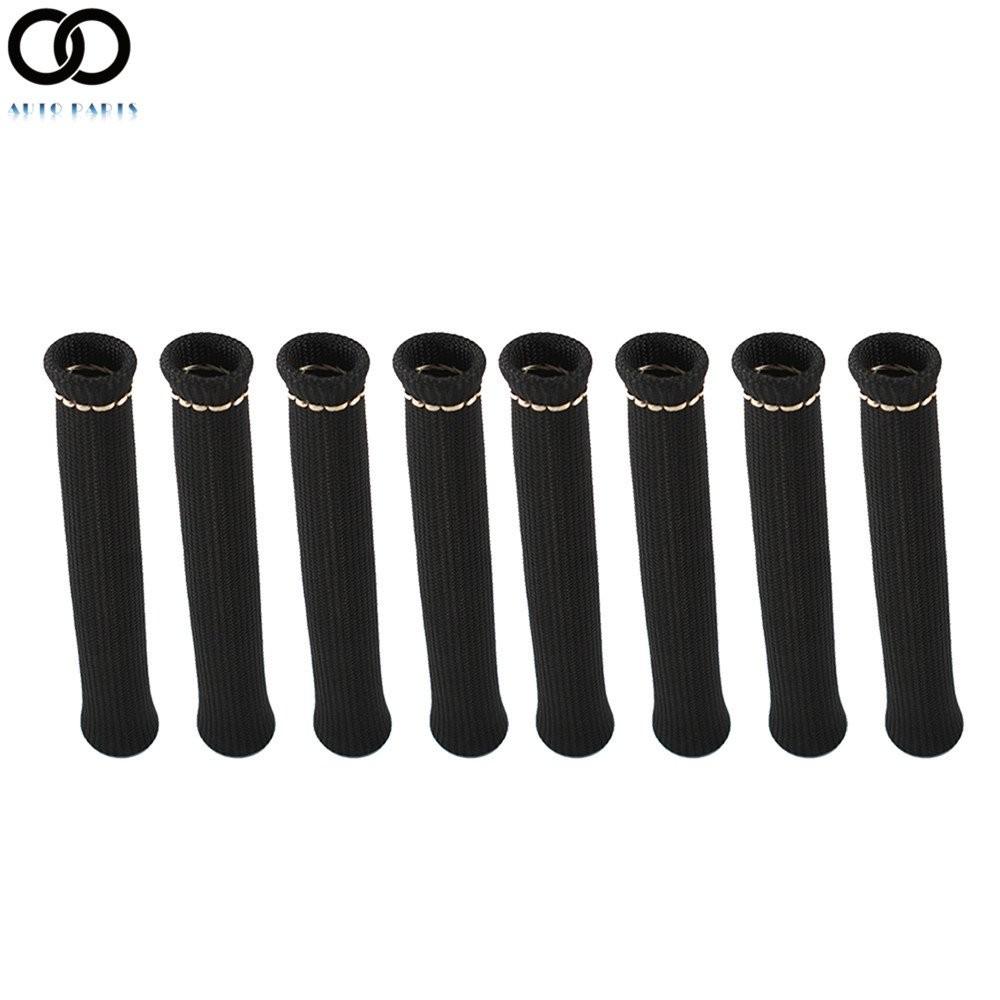 8PCS 1200° Spark Plug Wire Boot Heat Shield Protector Sleeve For SBC BBC 350 454