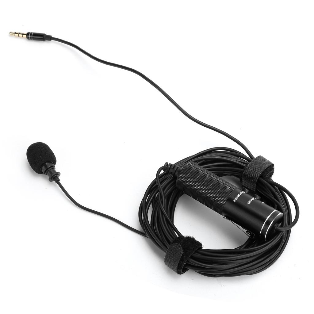 Collar Clip Microphone Live Broadcast Sound Card Interview Mobile Phone Microphone Camera