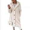 2024 Furry Long-Sleeved Lapel Women's Plush Coat - Autumn/Winter Collection.
