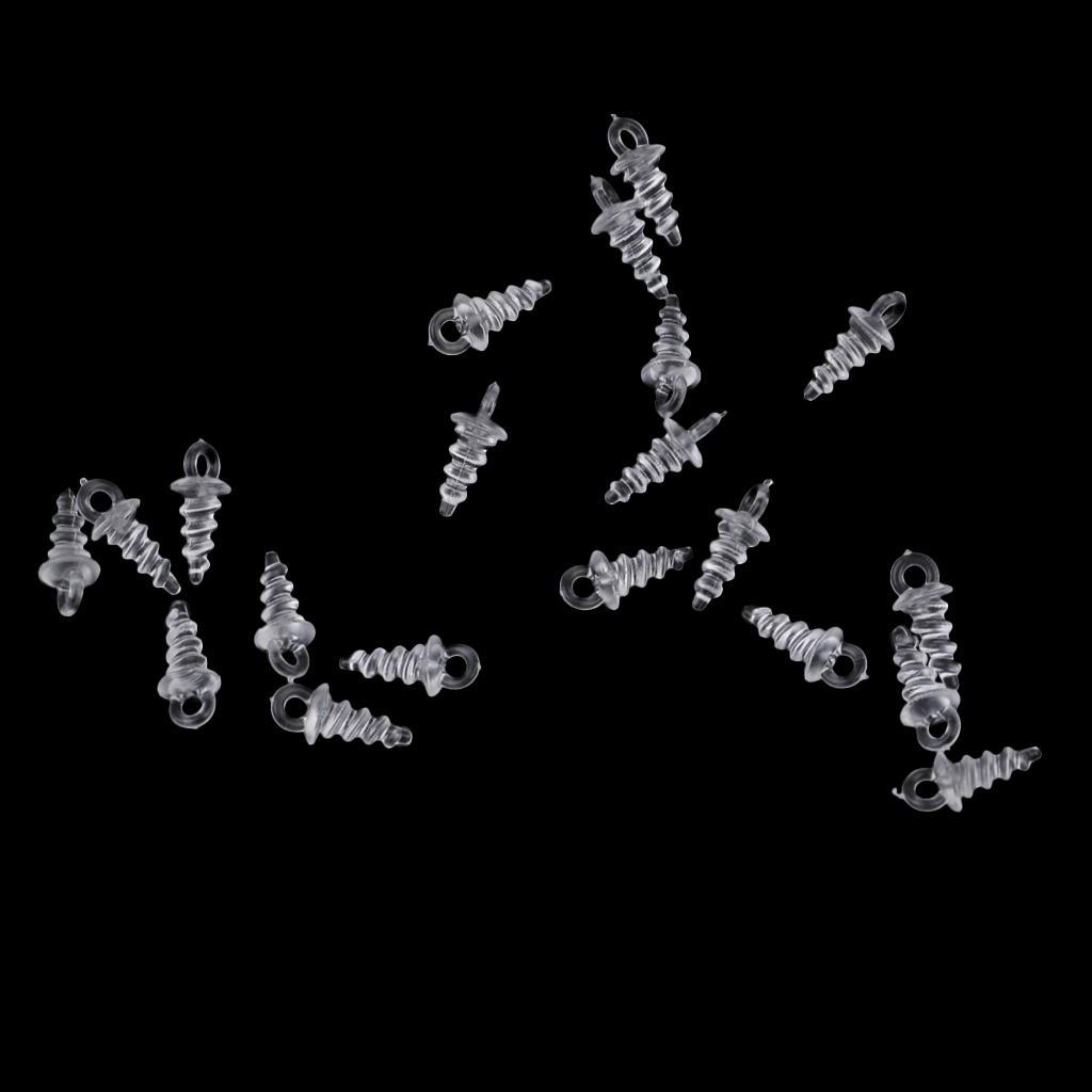 

20Pcs Screws Pegs for Carp Fishing Tackle Boilies s Hair Rigs чистый