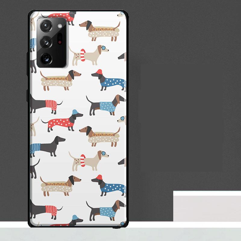 Dachshund Sausage Dog Case For Samsung Galaxy S25 S24 S23 Ultra S9 S10 S20 S21 S22 Plus S23 FE S25 FE Phone Cover