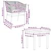 VidaXL Ensemble à manger de jardin et coussins 5 pcs noir rotin verre, ensemble de salle à manger d'extérieur, meuble de 3334612