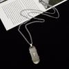 Skateboard Men Jewelry Hip hop Punk Couple Necklace Cross Pendant Stainless Steel Necklace Letter