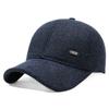 Medium hat autumn and winter new ear protection cap simple and fashionable thickened anti-wind and cold baseball cap cotton hat