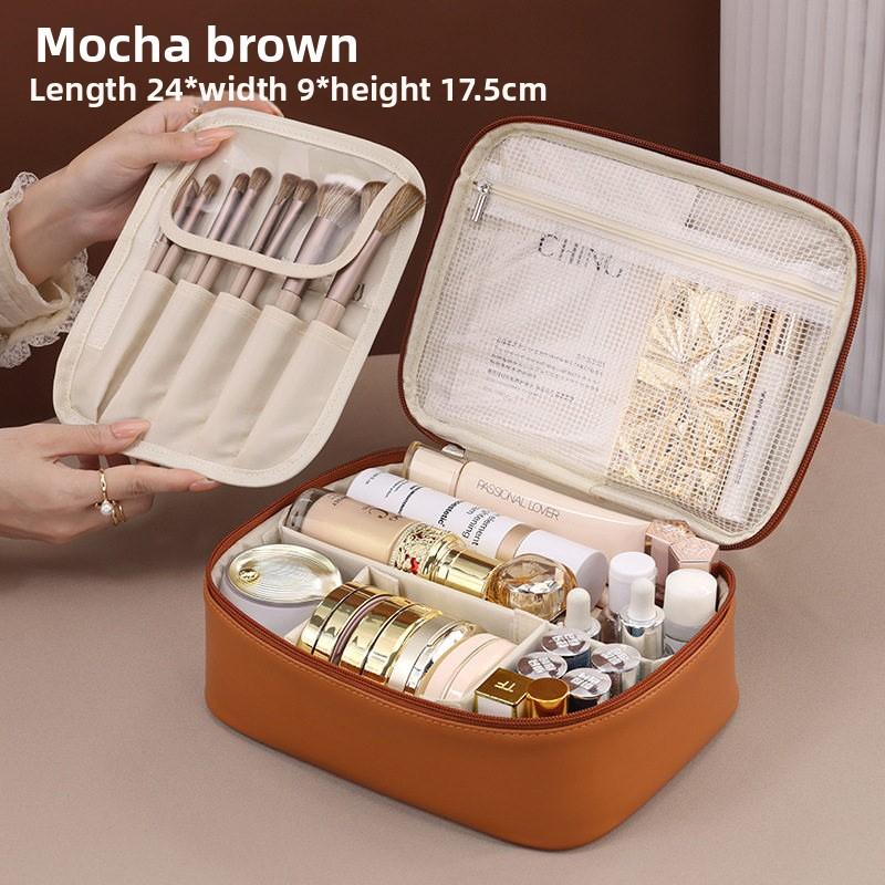 Three-in-One Makeup Bag - Double-layer, Easily Split, Large-capacity, Portable, Travel-Suitable Bathing and Storage Organizer