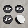 For VW Volkswagen Jetta MK5 Golf 4pcs 56mm Aluminum Car Wheel Center Hub Caps Stickers Emblem Badge For Volkswagen VW Golf 4 5 6
