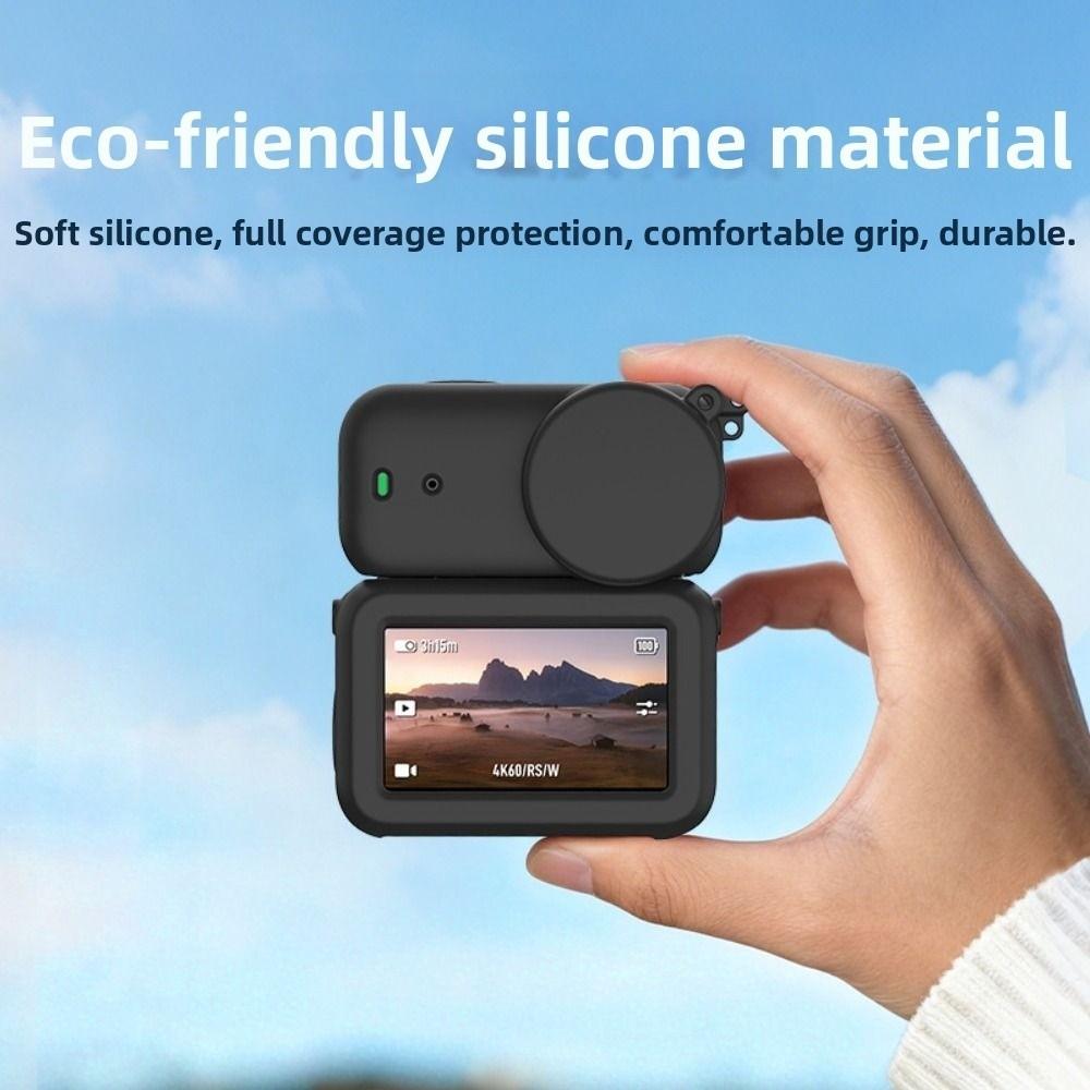 Anti-scratch Silicone Case Lens Cap Full Protection Protective Cover Protector Soft Shell for DJI Osmo Nano Camera Accessories