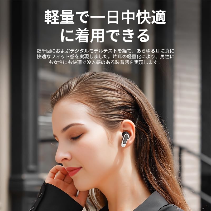 For TOKATech LUMIPods PRO Bluetooth True Wireless Earbuds with Smart Display Touch Control Noise Cancelling Call Support Long Playtime Compatible with