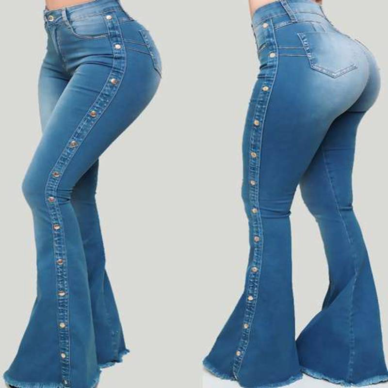 Butt Lift Washed Jeans Denim Pants 