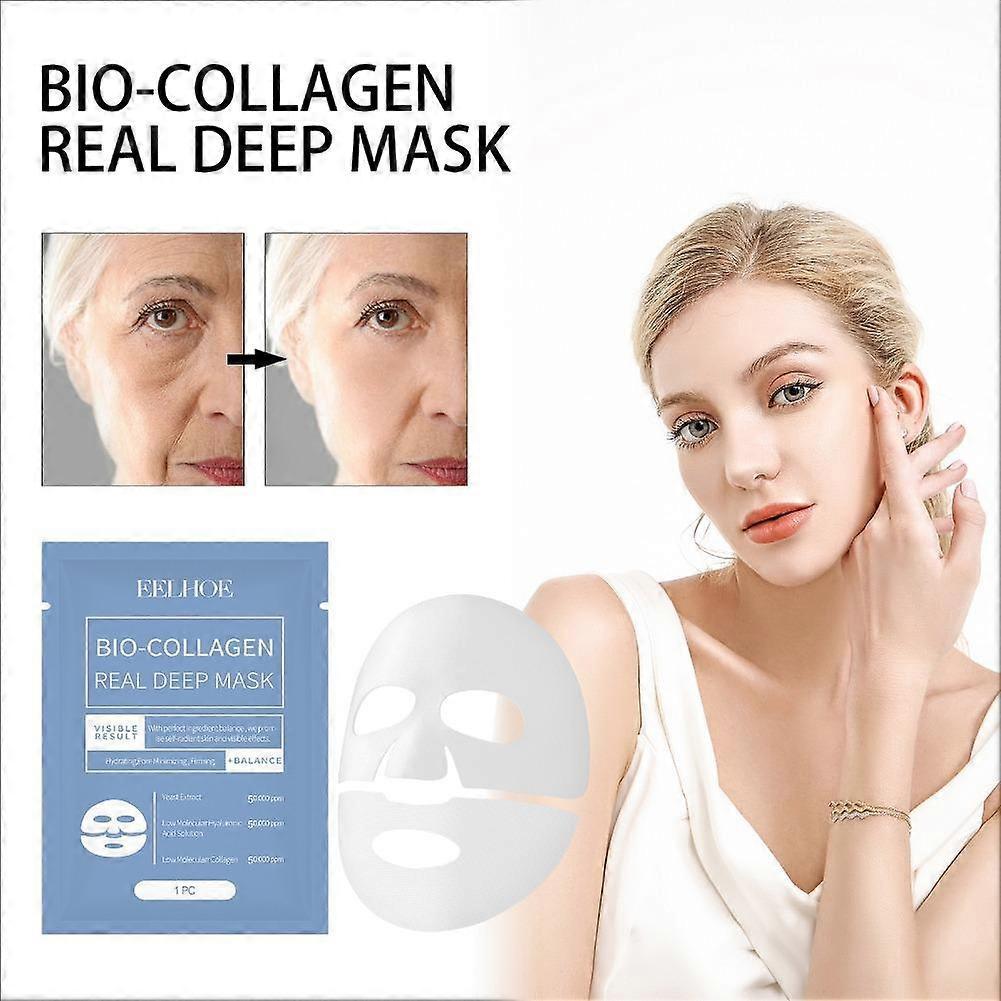 Collagen Face Mask for Facial Moisturizing, Single Pack with Easy Application for Daily Skincare