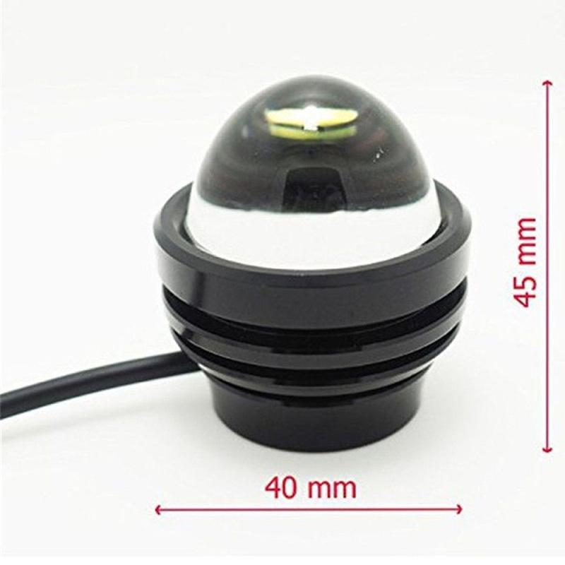 2pcs 12V LED Fish Eye Projector Lens Fog Lights Car DRL Daytime Running Light Eagle Eye Brake Reverse Parking Lamps Universal