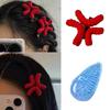 2er-Pack Plüsch Wütende Ente Haarspange Wassertropfen Häkeln Wollmütze Personalisierter Stil Kreative Haarspangen