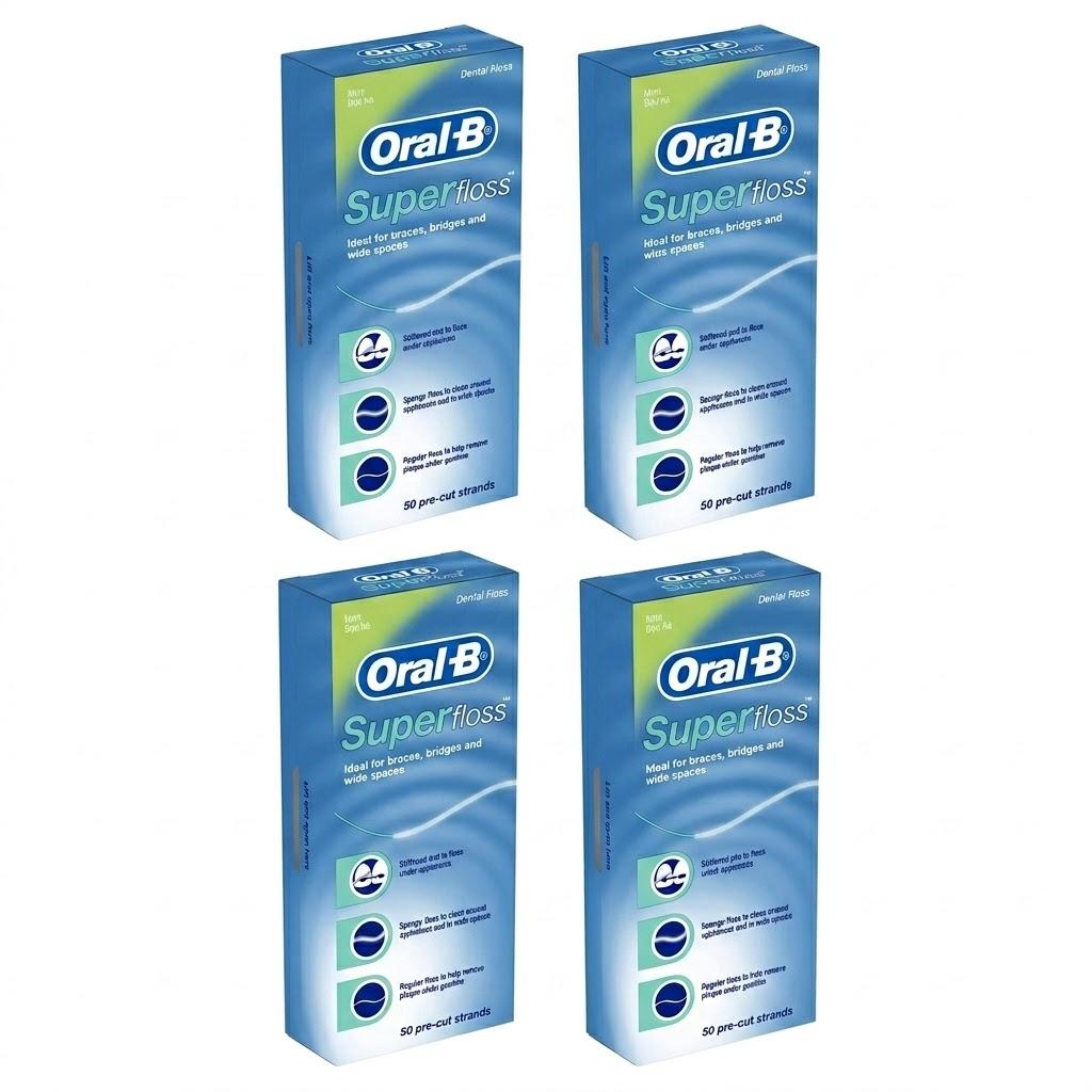 Oral-B Superfloss Dental Floss, (1 Unit -50 packs)