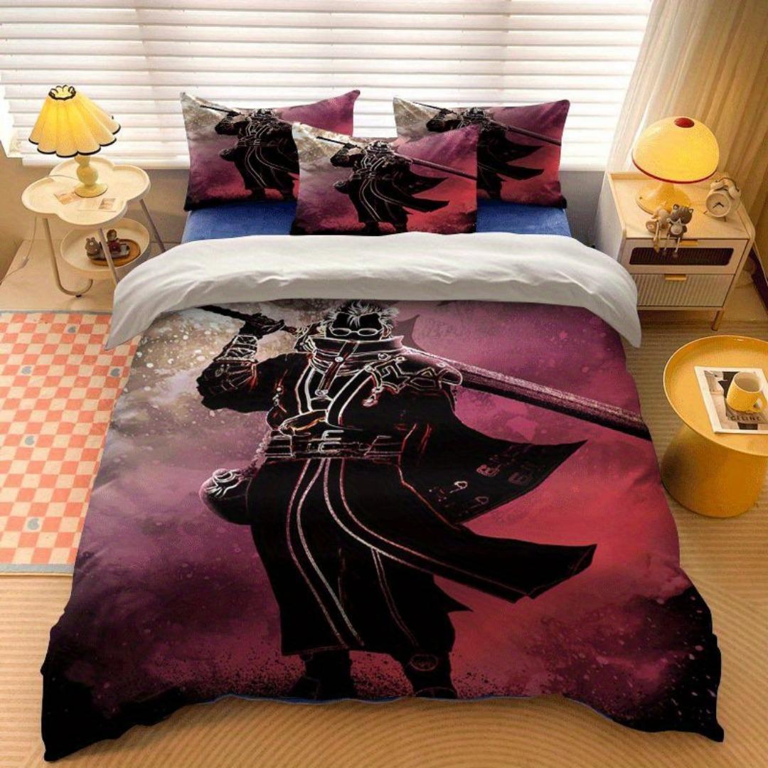 

Comforter 2/3Pcs Set With Sephiroth Theme Print Set Includes And S - Perfect For Bedroom Comforter (quilt)-EU Single(135*200cm)3pcs