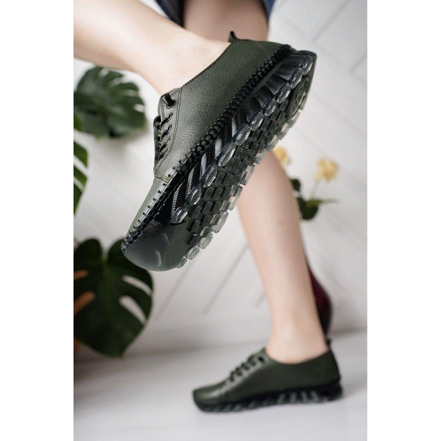 Women's Genuine Leather Gel Sole Casual Sports Shoes