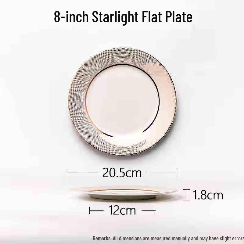 European Style Starlight Ceramic Dinner Plate