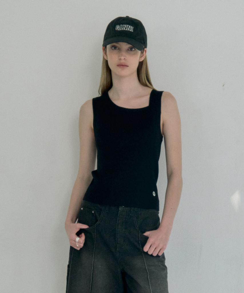 JUCYJUDY Asymmetrical Sleeveless Knit Jzkt321C